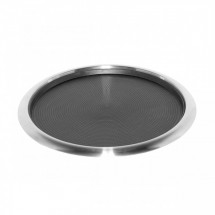 Service Ideas TR1614RI Non-Slip Stainless Steel Tray with Removable Rubber Insert, 16&quot;