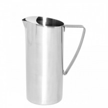 Service Ideas X7025BS Brushed Stainless Slim Water Pitcher with Ice Guard 64 oz.