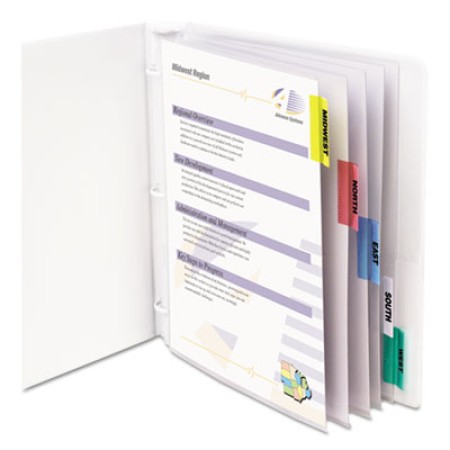 Sheet Protectors with Index Tabs, Heavy, Clear Tabs, 2