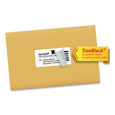 Shipping Labels w/ TrueBlock Technology, Laser Printers, 2 x 4, White, 10/Sheet, 25 Sheets/Pack