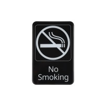 CAC China SCE9-NM01 Compliance Sign English "No Smoking" 6" x 9" H