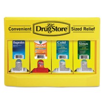 Single-Dose Medicine Dispenser, 105-Pieces, Plastic Case, Yellow
