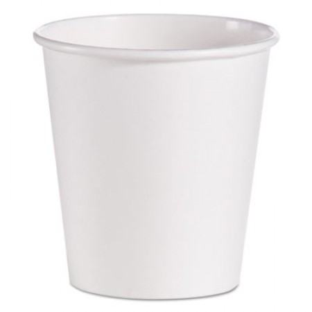 Dart Single-Sided Poly Paper Hot Cups, 10  oz. White - 1000 pcs