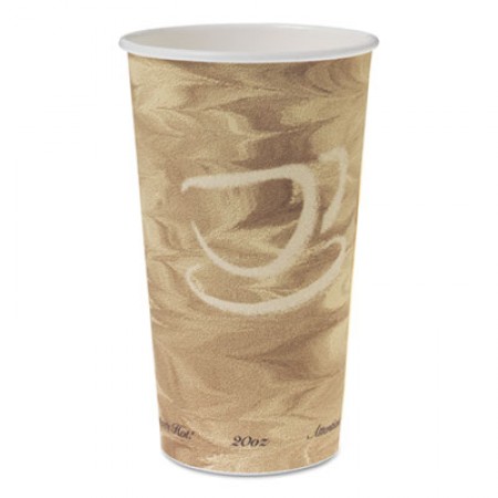 Dart Single Sided Poly Paper Hot Cups, 20  oz. Mistique Design - 600 pcs