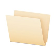 SmartShield End Tab File Folders, Straight Tab, Letter Size, Manila, 75/Box