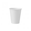 Dart Single-Sided Poly Paper Hot Cups, White 8  oz. - 1000 pcs