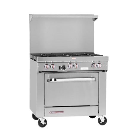 Southbend S36D 36"W S-Series Restaurant Gas Range with 6 Burners and 1 Standard Oven