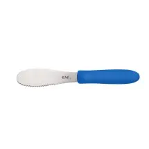 CAC China SPSP-4BL Blue Serrated  Spreader with Plastic Handle 3-7/8&quot;