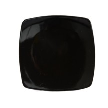 CAC China R-FS8-BLK Clinton Square Flat Plate Black 8 7/8&quot; - 2 doz