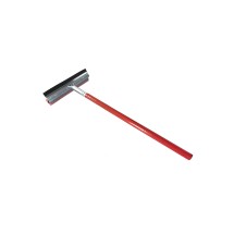 CAC China SQGE-12R Red Squeegee with Handle 12" W