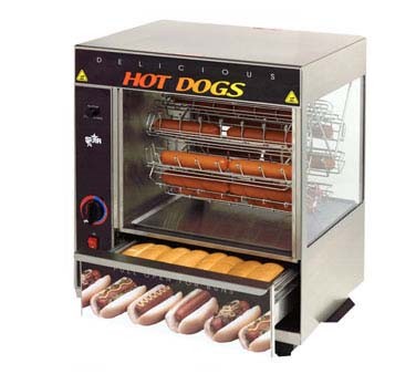 Star 175CBA Rotisserie Hot Dog Broiler, 36 Dogs/32 Buns
