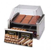 Star 30SCBD Grill-Max Hot Dog Roller Grill with Duratec Rollers and Bun Drawer, 30 Hot Dogs/32 Buns