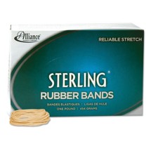 Sterling Rubber Bands, Size 10, 0.03" Gauge, Crepe, 1 lb Box, 5,000/Box