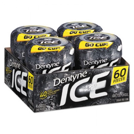 Dentyne Ice Sugarless Gum, Arctic Chill, 60 Pieces/Cup, 4 Cups/Pack
