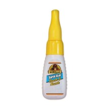 Super Glue with Brush and N oz.zle Applicators, 0.35 oz., Dries Clear