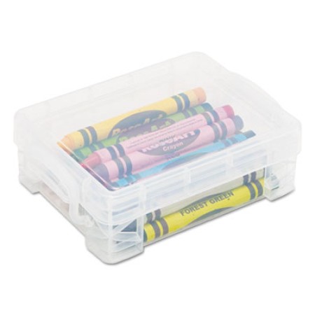 Super Stacker Crayon Box, Clear, 4 3/4 x 3 1/2 x 1 3/5