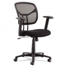 OIF Black Mesh Swivel/Tilt Task Chair with Adjustable Arms