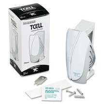 TC TCell Odor Control Dispenser, 2.9" x 2.75" x 5.9", Black, 12/Carton