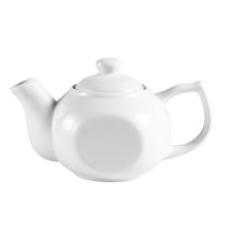 CAC China TPW-4 Accessories Teapot with Raised Lid 10 oz., 6 1/4&quot;  - 3 doz