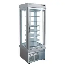 Tekna 4401 NFP (8401 NFN) Revolving 4 Sided Glass Refrigerated Display Case