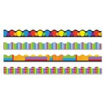 Terrific Trimmers Border, 2 1/4 x 39",  Bright On Black, Assorted, 48/Set
