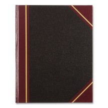 Texthide Record Book, Black/Burgundy, 300 Green Pages, 10 3/8 x 8 3/8