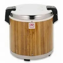 Thunder Group SEJ21000 Rice Warmer With Wood Grain Finish 50 Cup