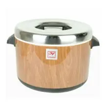 Thunder Group SEJ71000 Insulated Wood Grain Sushi Pot 40 Cup