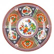 Thunder Group 1006TP Round Peacock Plate 6&quot; - 1 doz