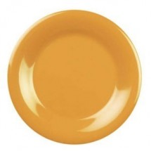 Thunder Group CR007YW Yellow Wide Rim Melamine Plate 7-7/8&quot; - 1 doz.