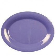 Thunder Group CR209BU Purple Melamine Oval Platter 9-1/2&quot; x 7-1/4&quot; - 1 doz