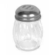 Thunder Group GLTWCS006 Glass Swirl Slotted Cheese Shaker 6 oz. - 1 doz