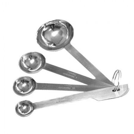 Thunder Group OW356 Stainless Steel Measuring Spoon Set