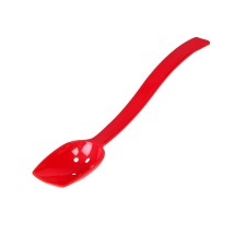 Thunder Group PLBS110RD Red Polycarbonate 3/4 oz. Buffet Spoon 10&quot;  - 1 doz