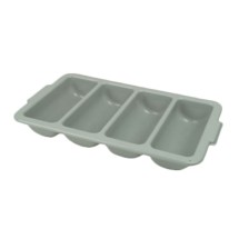 Thunder Group PLFCCB001 Gray 4-Compartment Cutlery Box