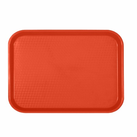 Thunder Group PLFFT1216RD Red Plastic Fast Food Tray 12" x 16-1/4"