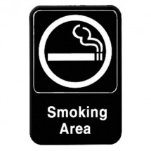 Thunder Group PLIS6902BK SMOKING AREA Sign