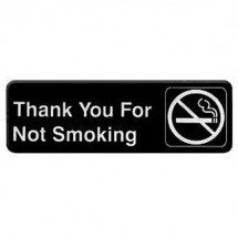 Thunder Group PLIS9318BK THANK YOU FOR NOT SMOKING Sign