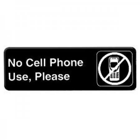 Thunder Group PLIS9332BK NO CELL PHONE USE Sign
