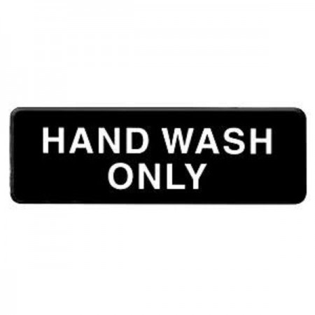 Thunder Group PLIS9333Bk HAND WASH ONLY Sign