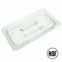 Thunder Group PLPA7130C Third Size Clear Plastic Solid Food Pan Lid