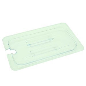Thunder Group PLPA7130CS Third Size Clear Plastic Slotted Food Pan Lid