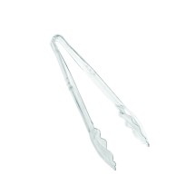 Thunder Group PLSGTG006CL Clear Polycarbonate Scallop Grip Tongs 6&quot;