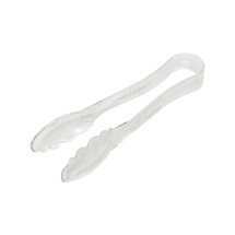 Thunder Group PLSGTG009CL Clear Polycarbonate Scallop Grip Tongs 9&quot;