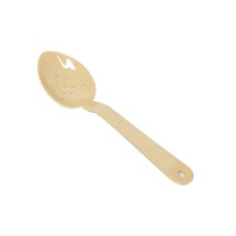 Thunder Group PLSS213BG Beige Perforated Polycarbonate Serving Spoon 13&quot;  - 1 doz