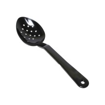 Thunder Group PLSS213BK Black Perforated Polycarbonate Serving Spoon 13&quot;  - 1 doz