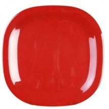 Thunder Group PS3008RD Passion Red Square Melamine Plate 8-1/4&quot; - 1 doz.