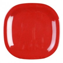 Thunder Group PS3010RD Passion Red Square Melamine Plate 11&quot; - 1 doz.