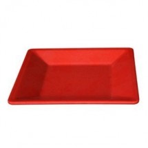 Thunder Group PS3208RD Passion Red Square Melamine Plate 8-1/4&quot; - 1 doz.