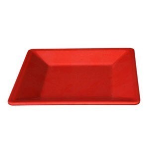 Thunder Group PS3208RD Passion Red Square Melamine Plate 8-1/4" - 1 doz.